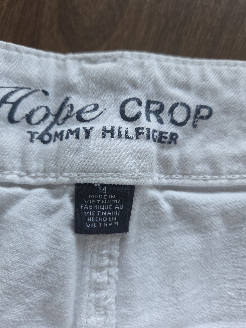 Tommy Hilfiger White Crop Jeans
